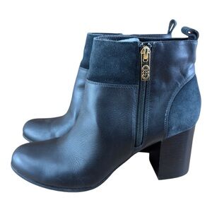 Cole Haan Sharla II Ankle Bootie Womens Size 10B Black Leather Side Zip …